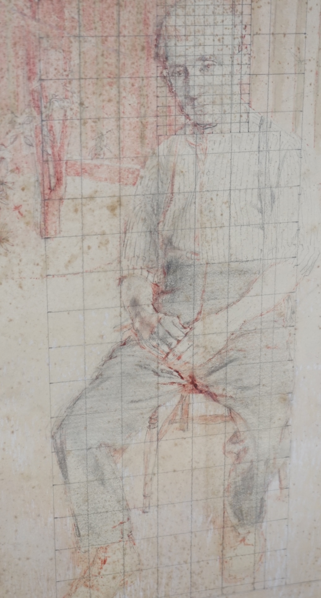 Norman Charles Blamey OBE, RA (1914-2000), pencil and watercolour sketch on paper, Full-length portrait of a seated gentleman, 46 x 26cm. Provenance; from the artists' studio., David Smith was born in Lowestoft and exhib